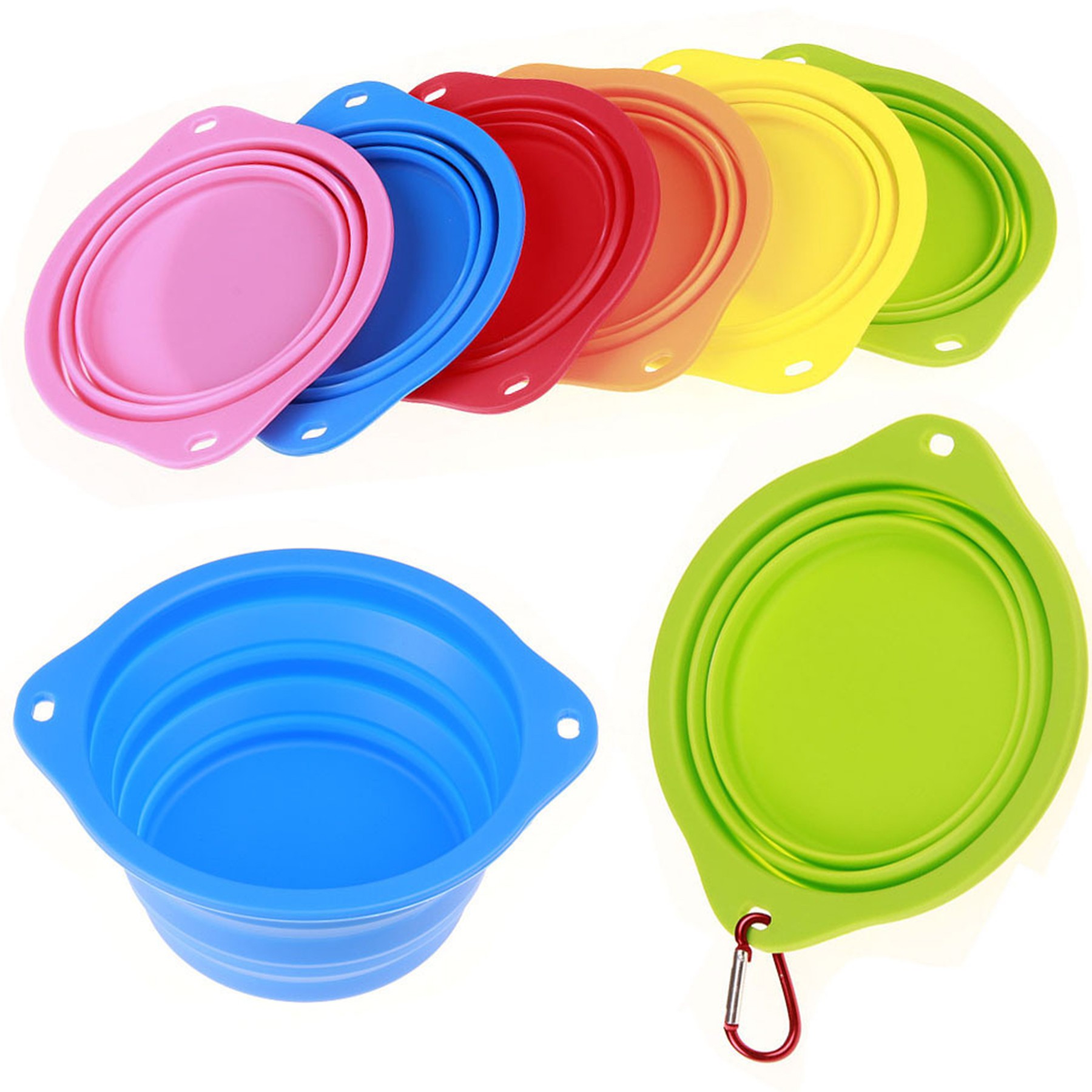 Foldable Dual-Handle Pet Bowl 2