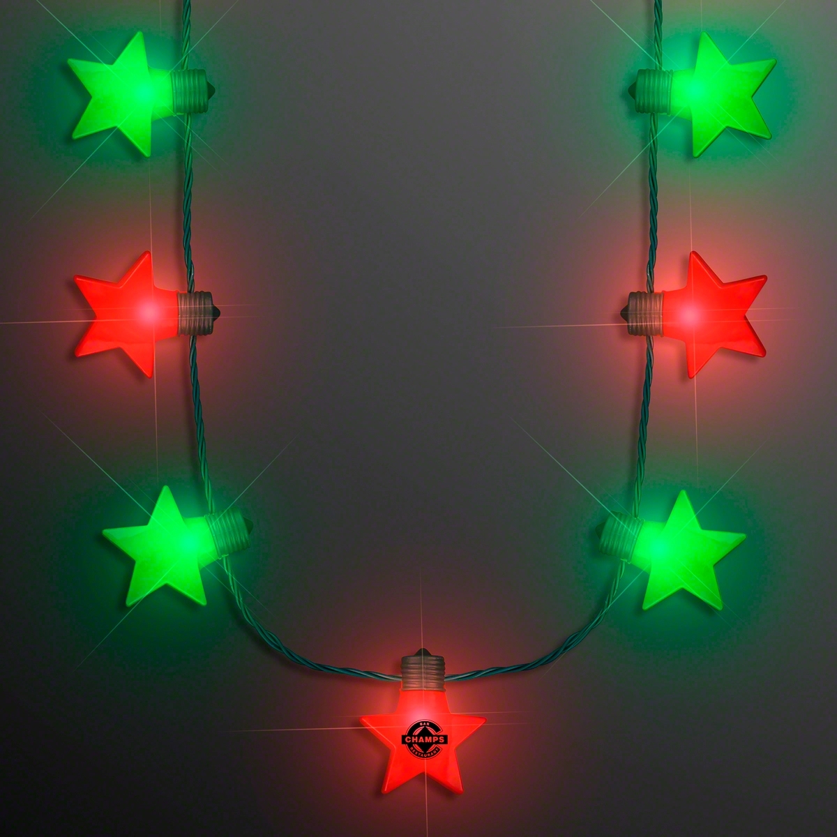 Christmas Stars Light Up String Necklace 1
