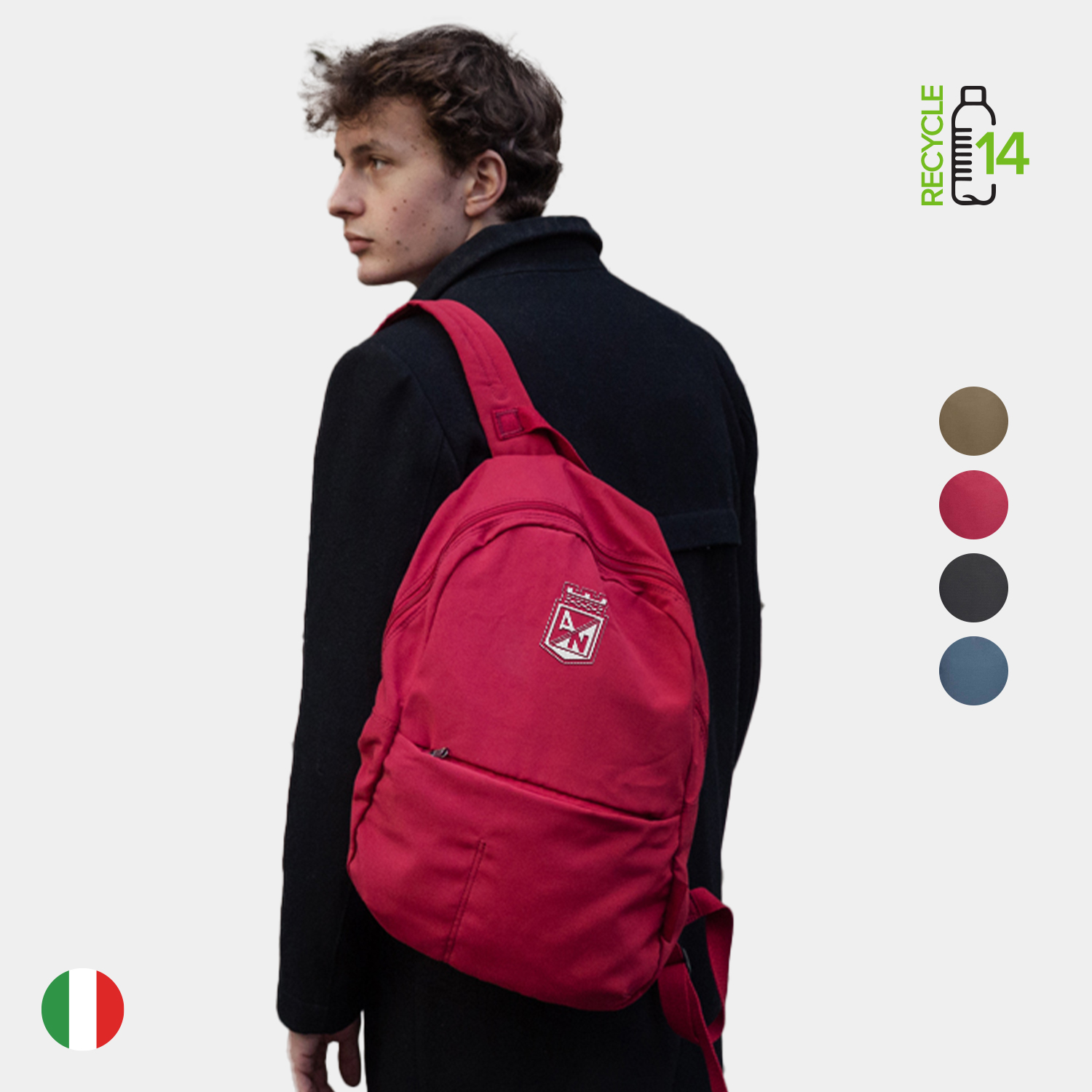 TUCANO® - Italy ECOCOMPACT Recycled Modern Business Foldable Backpack 7