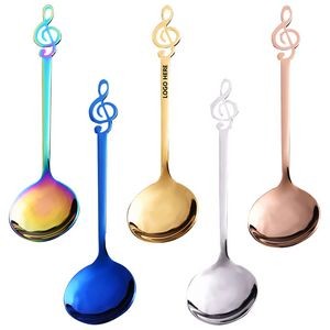 6.85 Inch Music Note Round Spoon 21