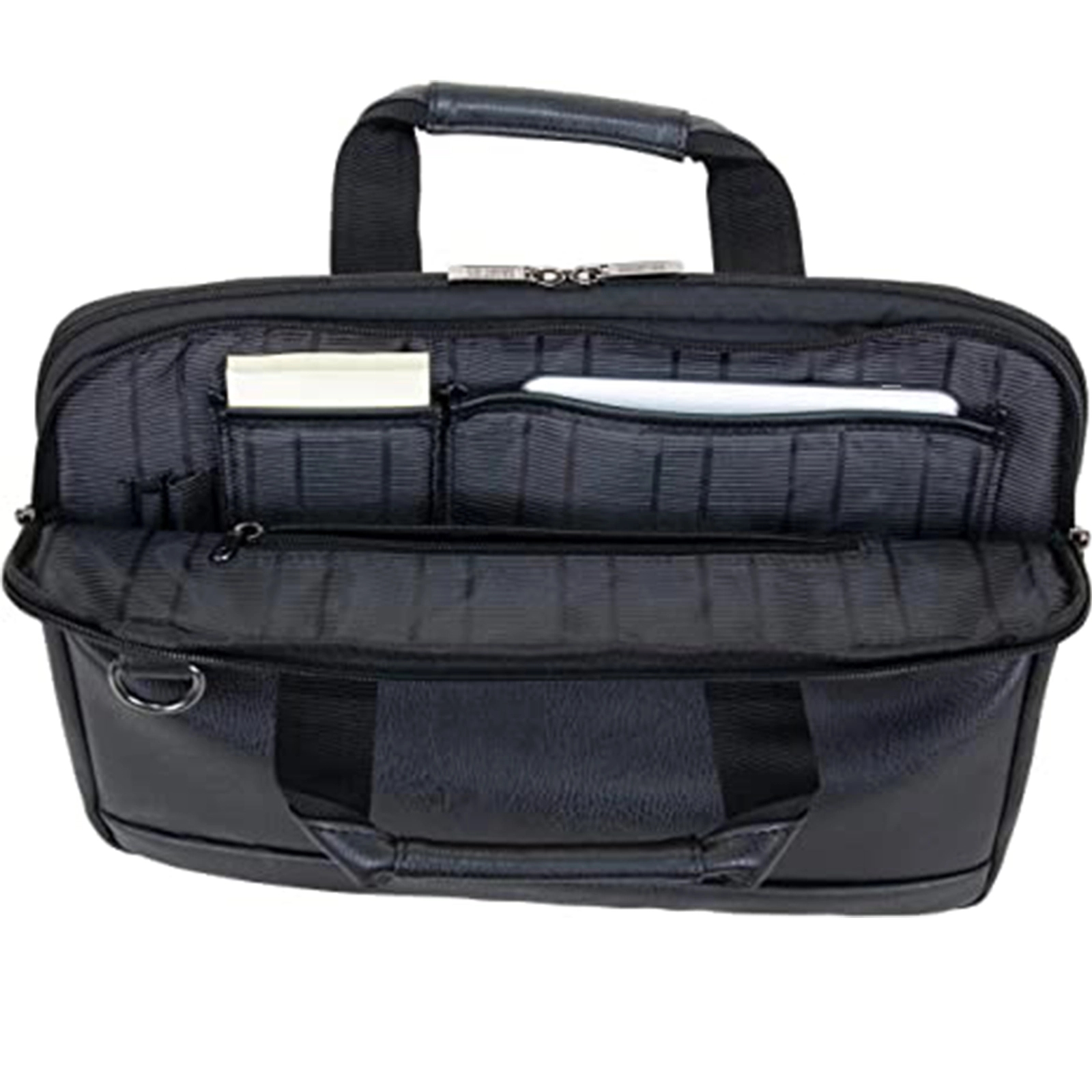 Faux Pebbled Leather Slim 16" Laptop Business Briefcase 4