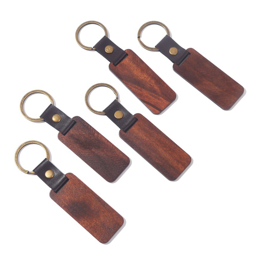 Wooden PU Key Ring 4