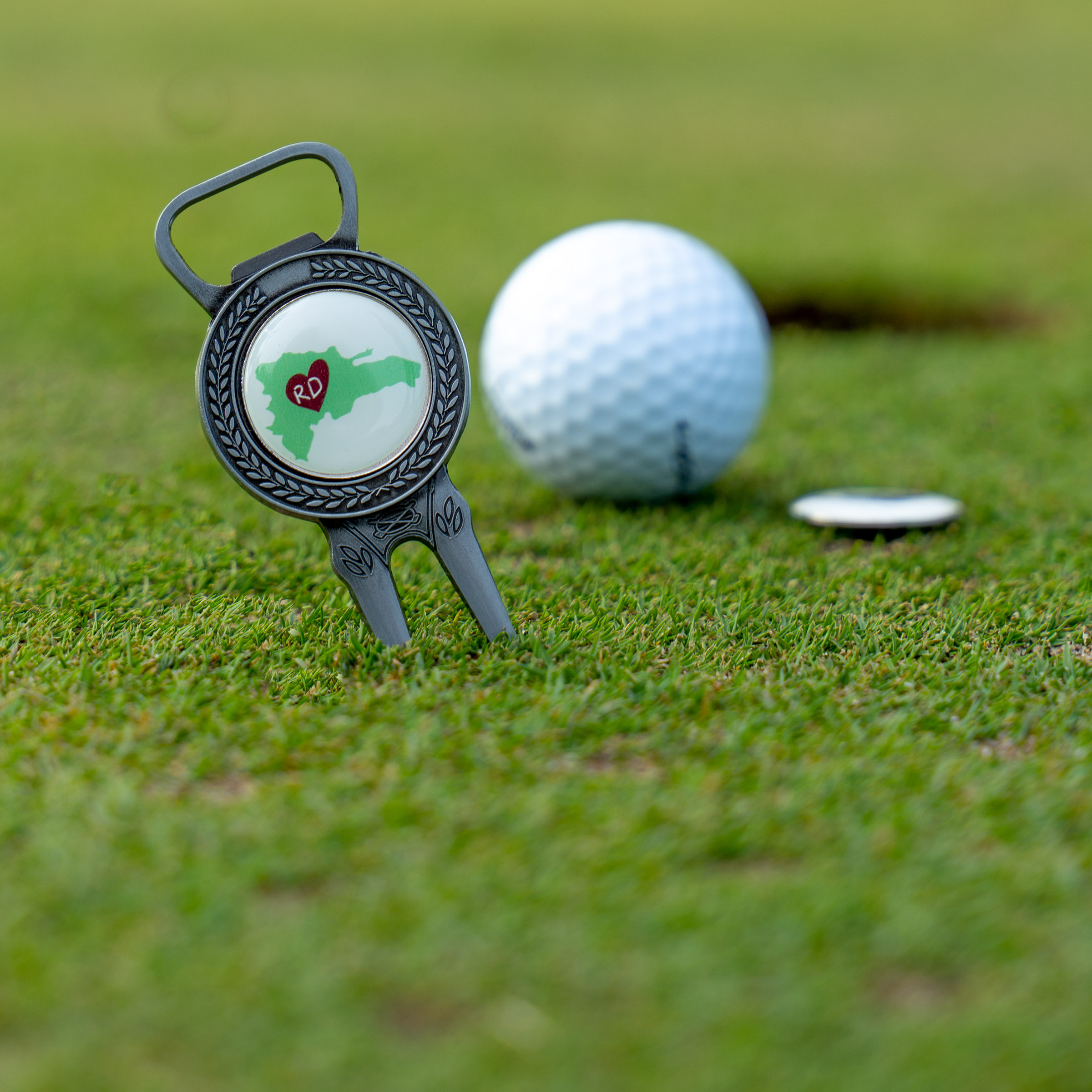 Golf Divot Tool w/ Bottle Opener & Ball Marker 7