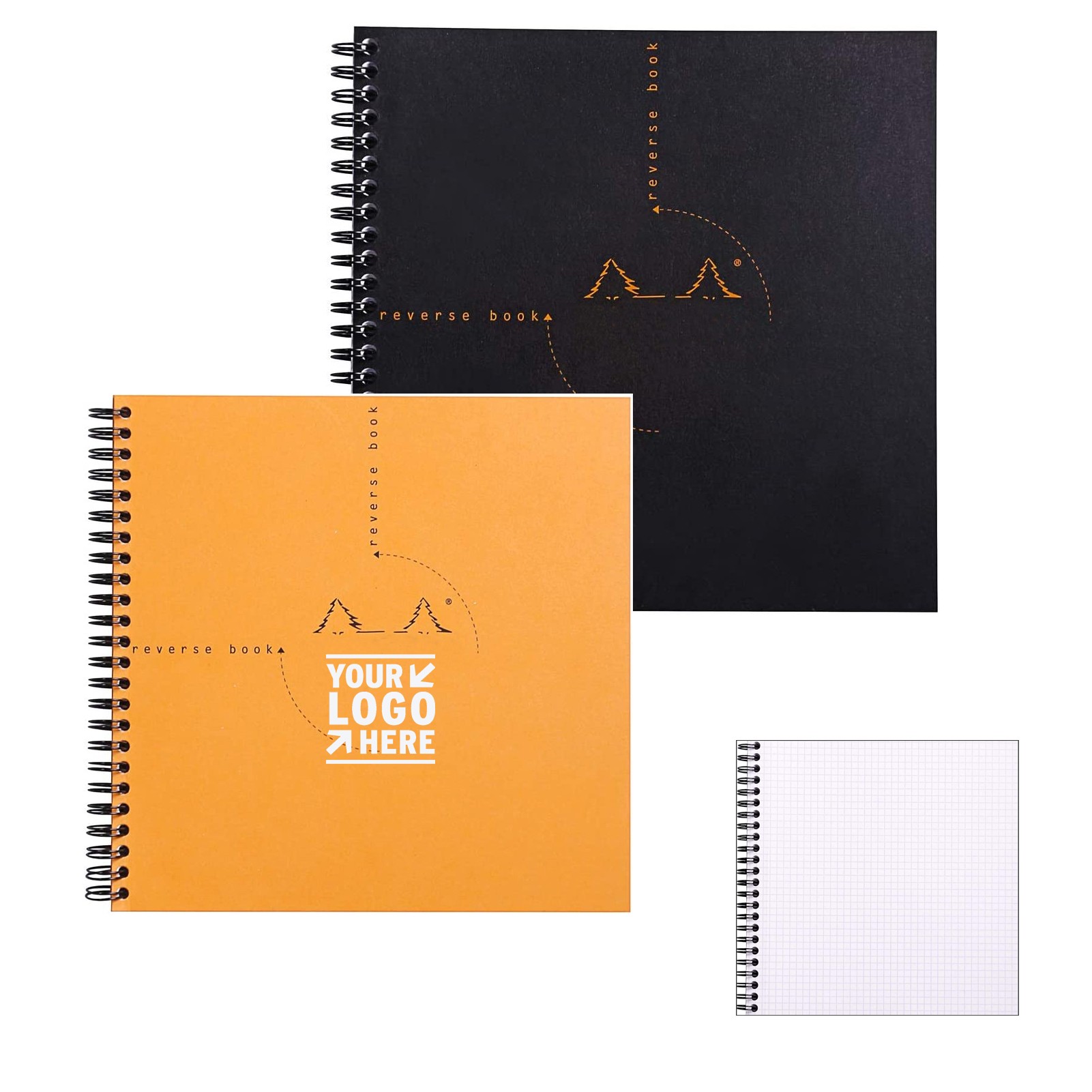 8.25" x 8.25" 160 Pages Graph Reverse Standard Notebook 4