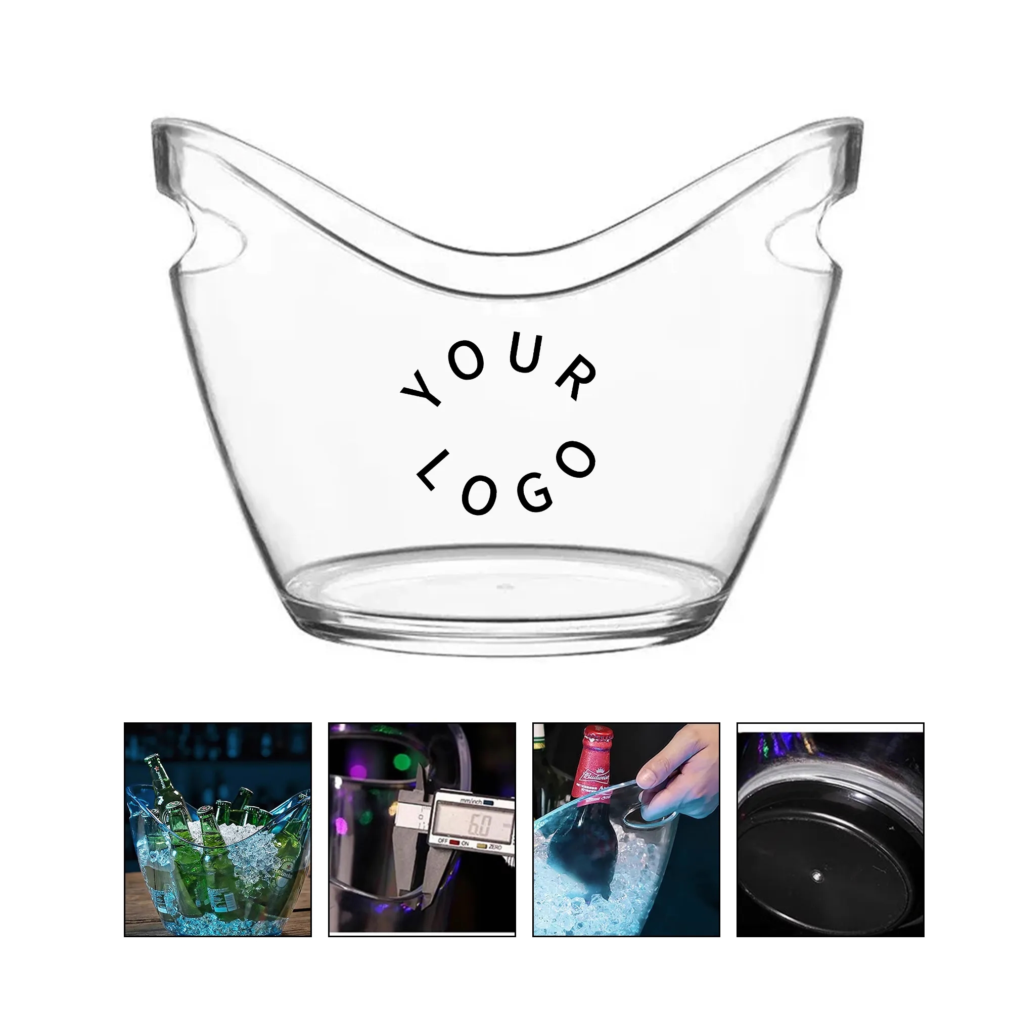 8L Clear Acrylic Ice Bucket 3
