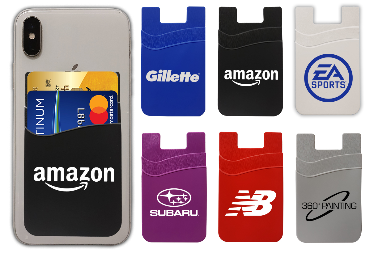 Dual Pocket Silicone Cell Phone Wallet 14