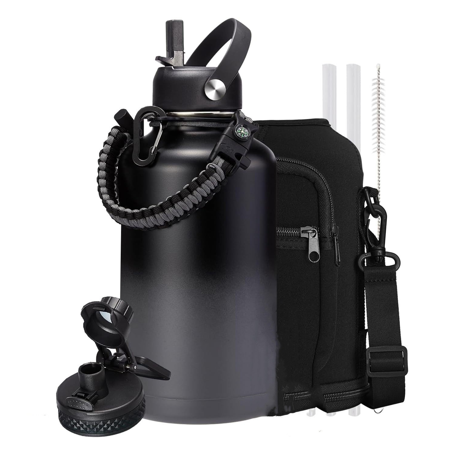 64oz Stock outdoor working camping trip vacuum thermo bottle, custom water bottle with logo imprint 7