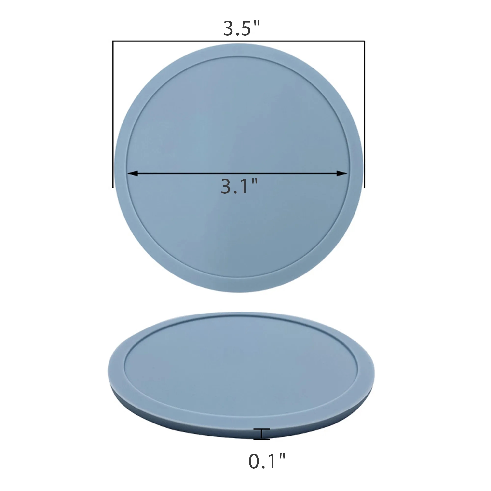 Round Silicone Coaster 3