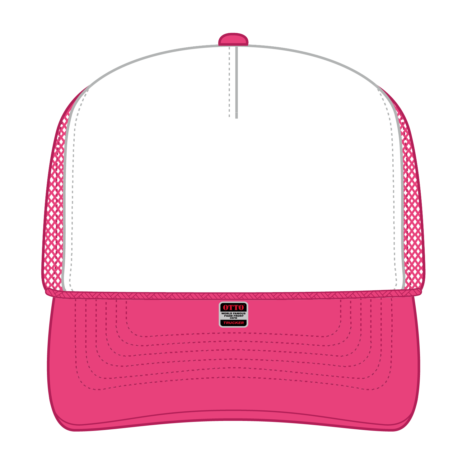 OTTO CAP® 5 Panel High Crown Mesh Back Trucker Hat 72
