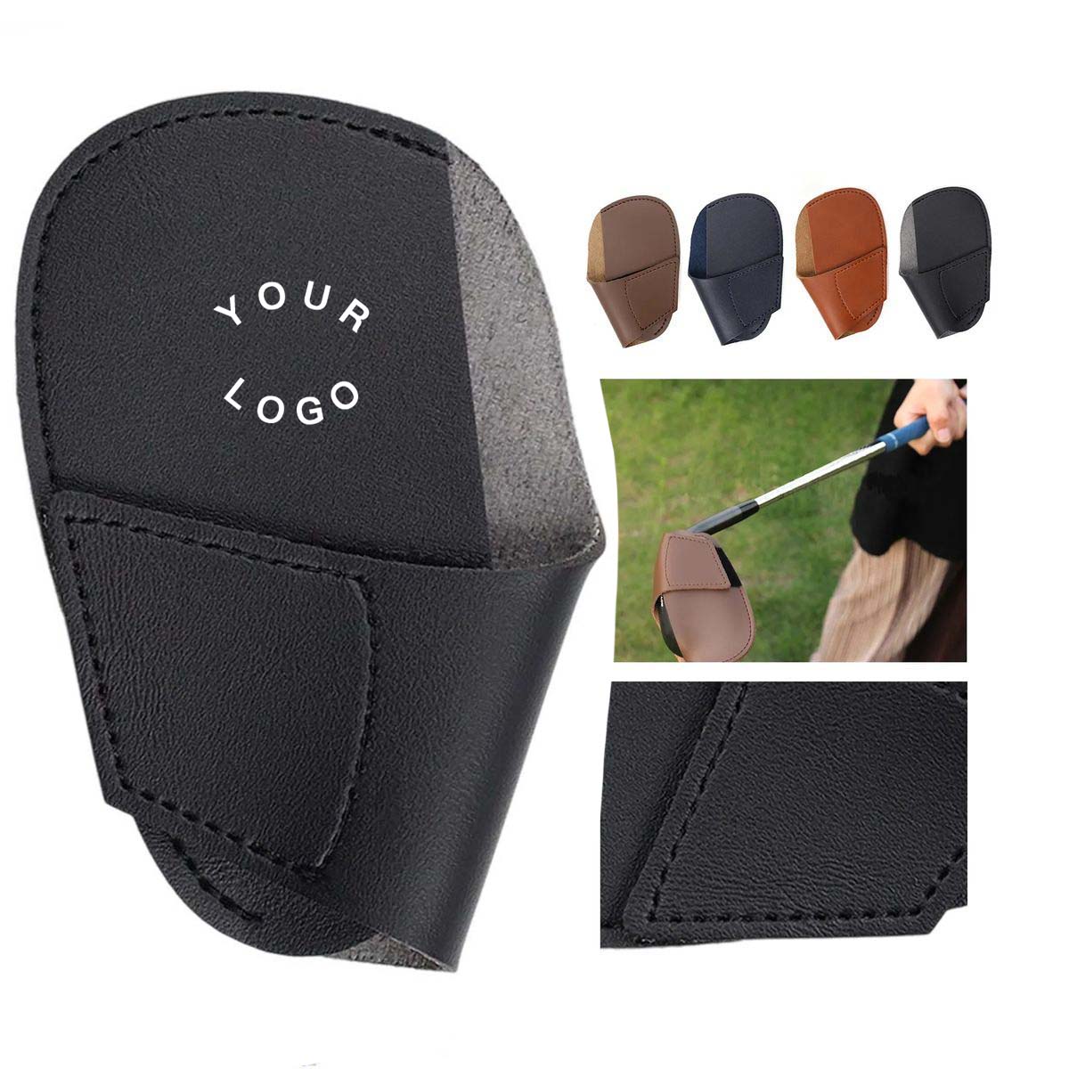 Classic Golf Club Head Cover in PU Leather 1
