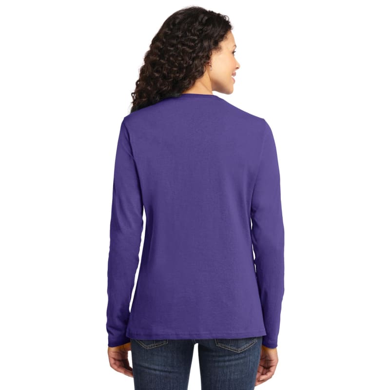 Port & Company Women's Long Sleeve Core Cotton Tee. 96