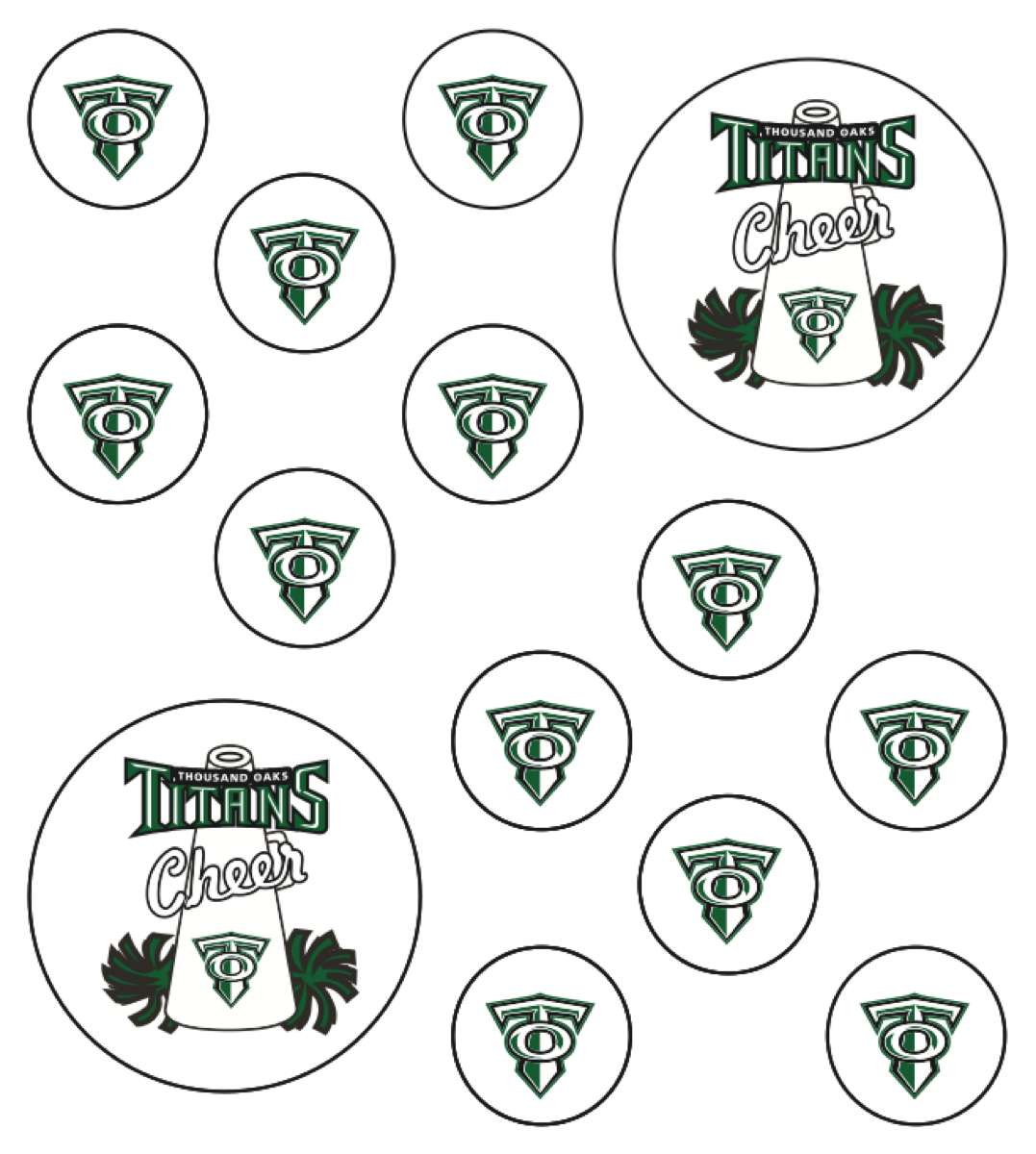 Fingernail Peel & Stick Tattoo Sheets 2.5" x 3" sheet 1