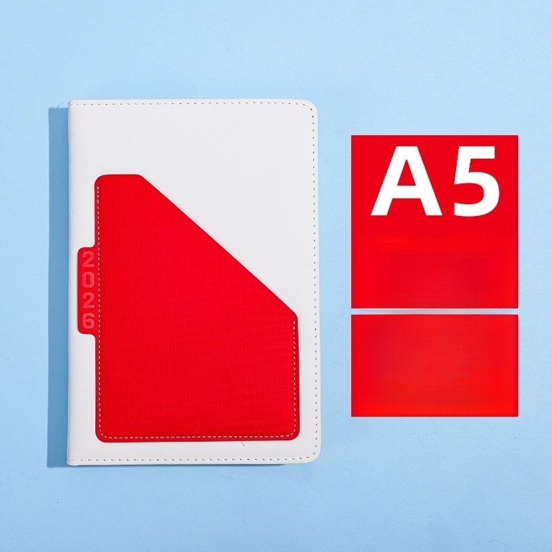 2026 A5 English Daily Planner with Calendar and Notebook 2