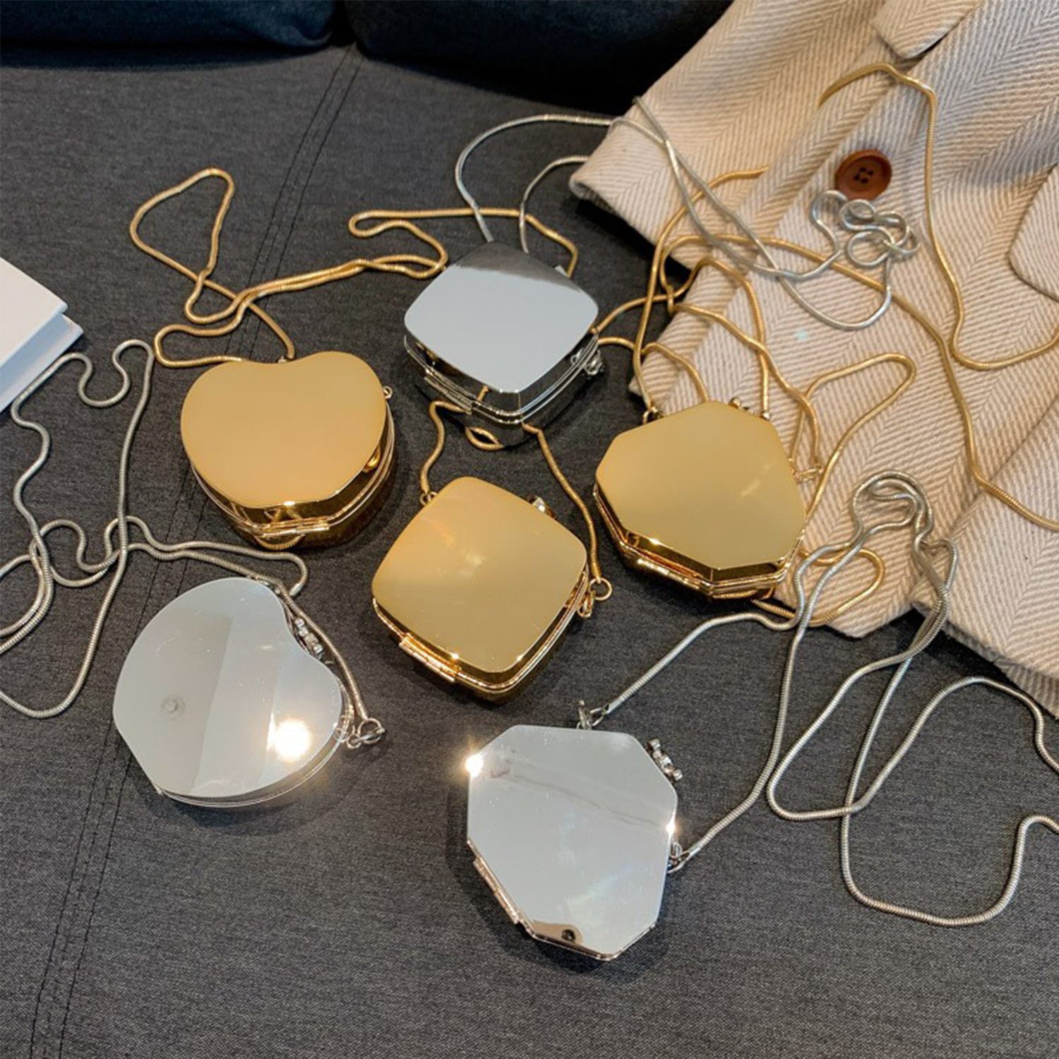 Acrylic Crossbody Chain Earphone Bag 5