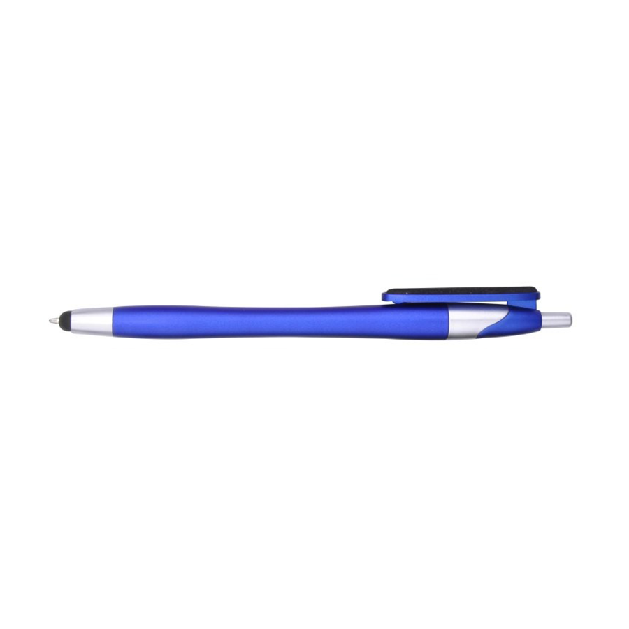 Ballpoint Pen & Stylus with Fiber Cloth Clip Cleaner – Colorful Barrel & Chrome Accents 7