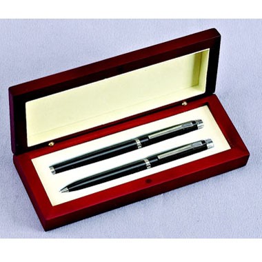 Rectangular Rosewood Pen Set 2