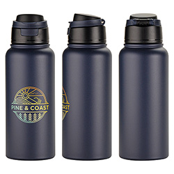 Cabrio 32 oz Recycled Stainless Steel Vacuum Insulated Bottle, custom water bottle with logo imprint 25