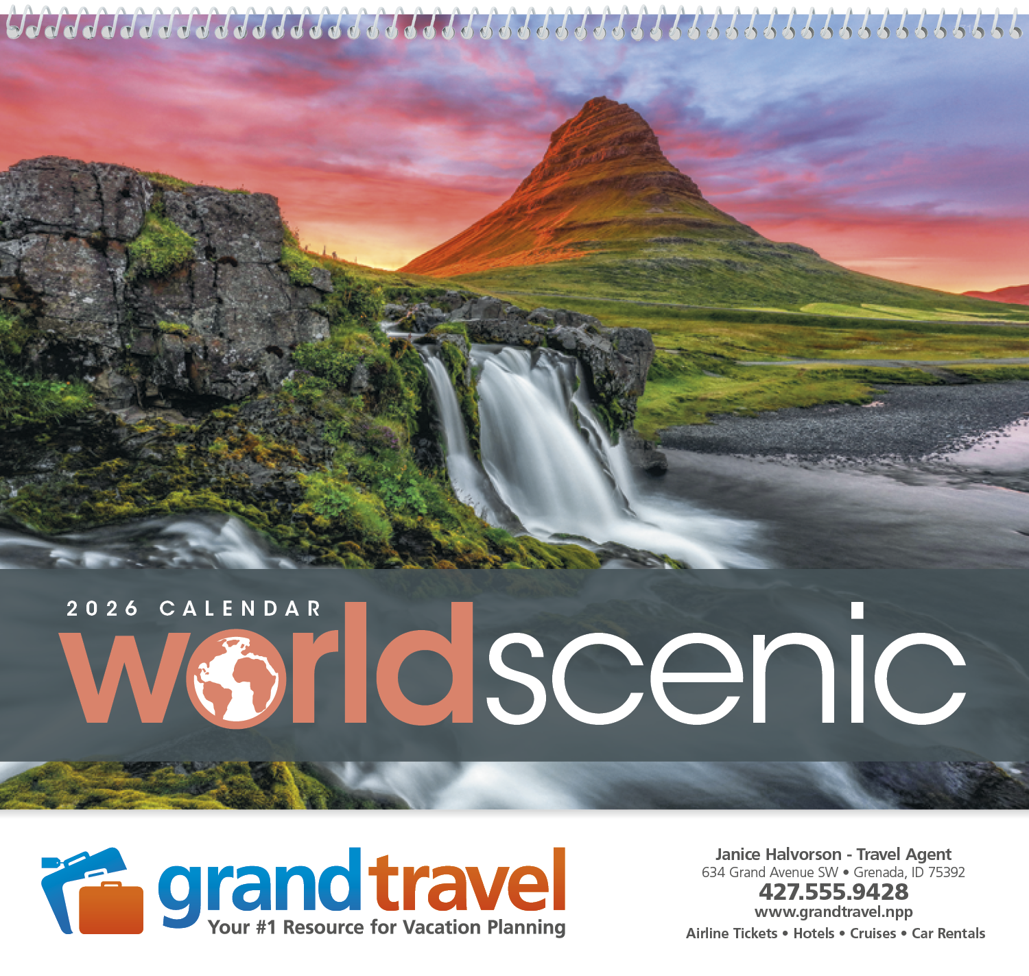 Triumph® Calendars World Scenic Calendar 35