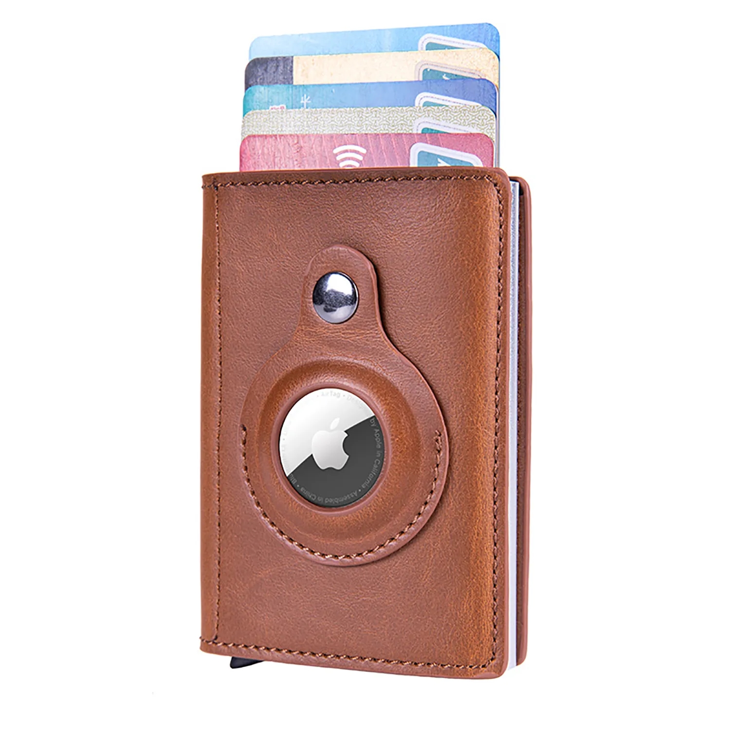 AirTag Slim Wallet With Money Clip RFID Credit Card Holder 1