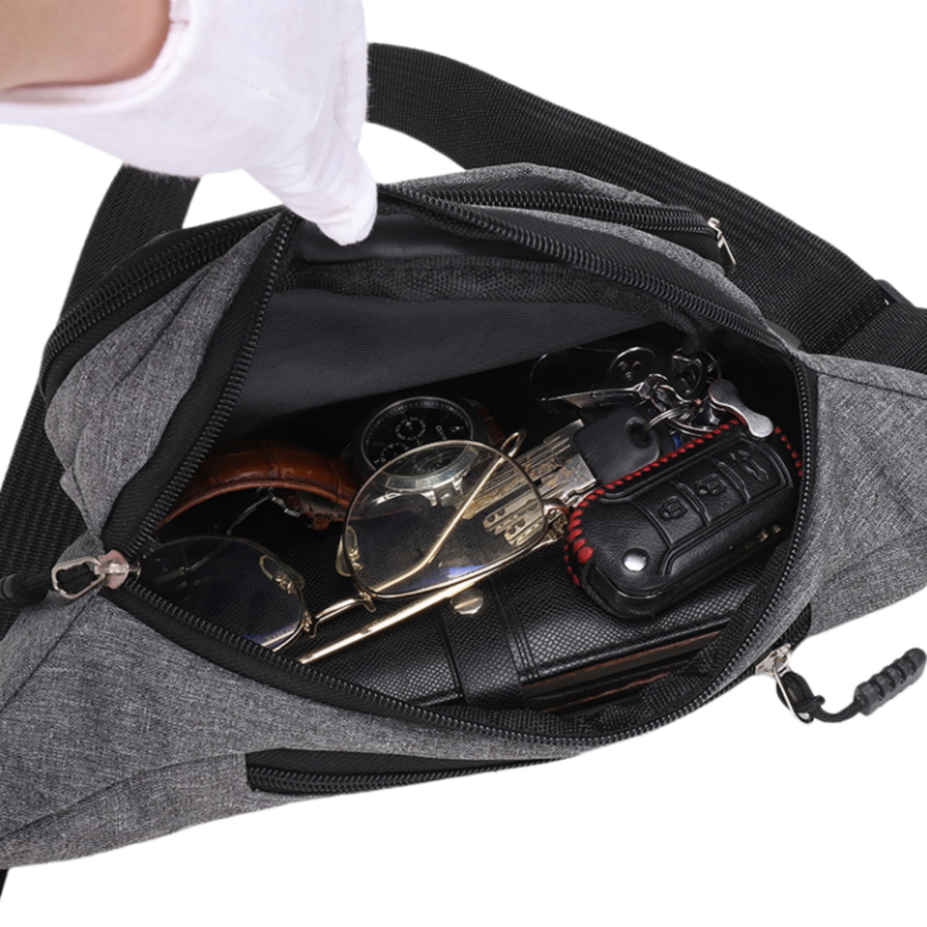 4 Zipper Pockets Fanny Packs 8
