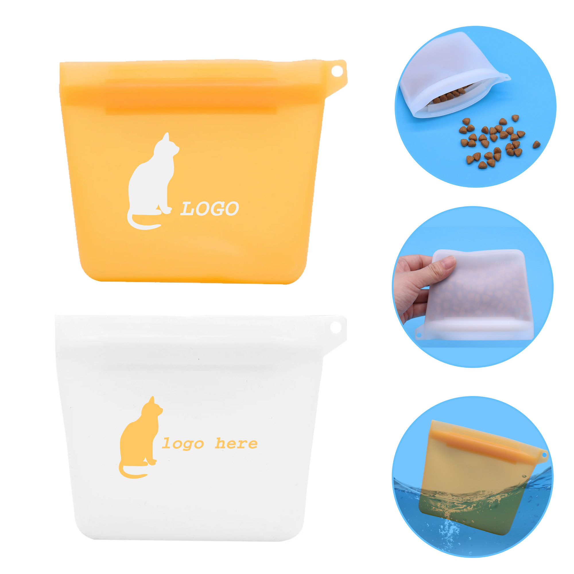 Pet Treat Training Pouch Silicone Dog Food Bag 2