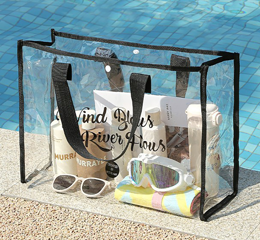 Clear PVC Beach Tote Bag 5