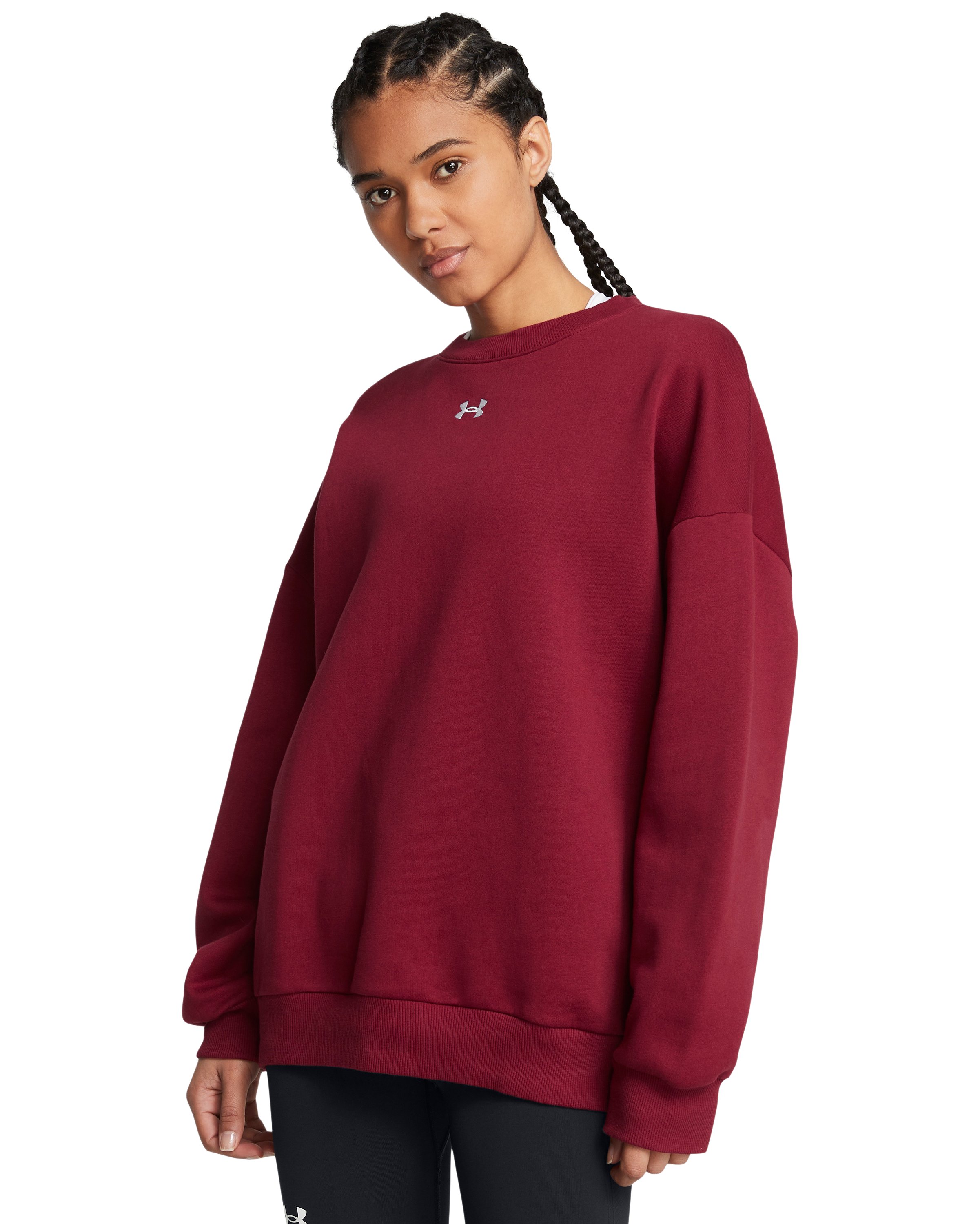 UA Rival Fleece Women's Oversized Crew 3