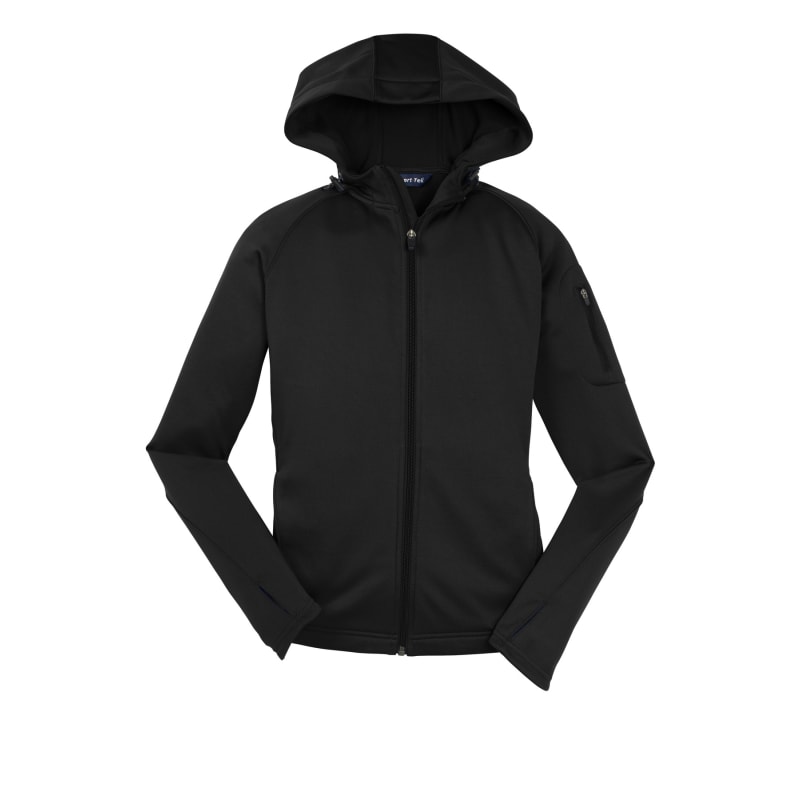 Sport-Tek Women's Tech Fleece Full-Zip Hooded Jacket. 6