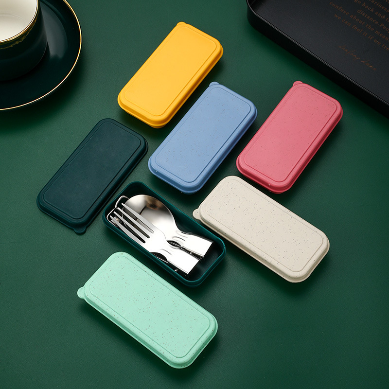 Folding Camping Utensil 3 Pcs Travel Cutlery Set 4