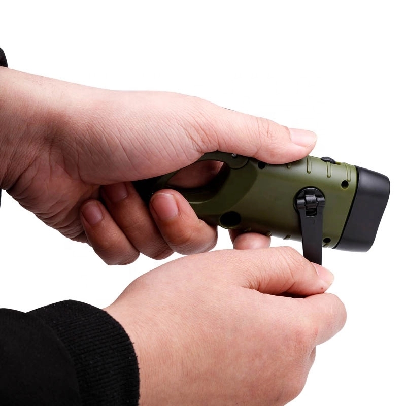 Hand Cranking Solar Powered Flashlight 17