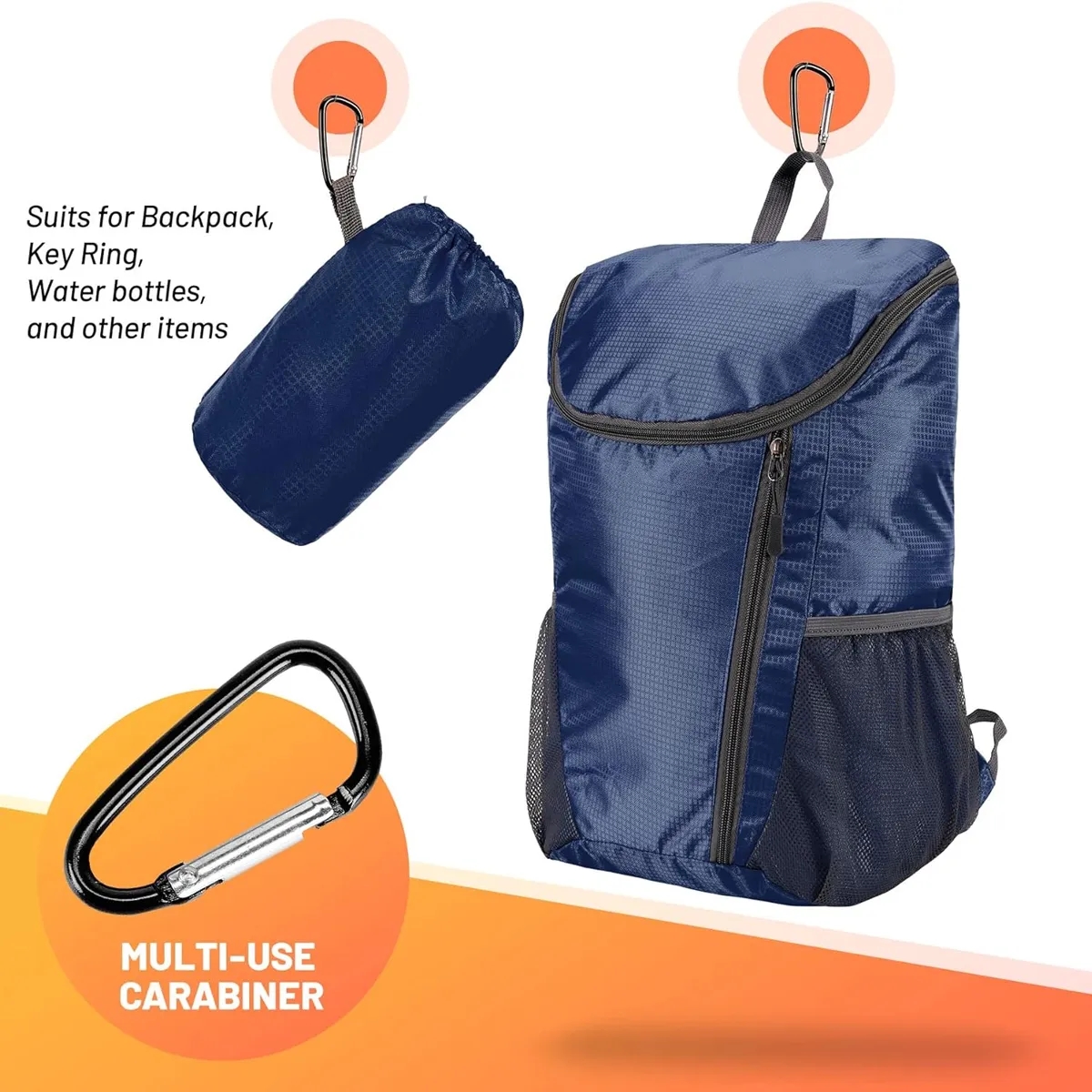 Hiking Backpack WaterProof Lightweight Packable Daypack 3