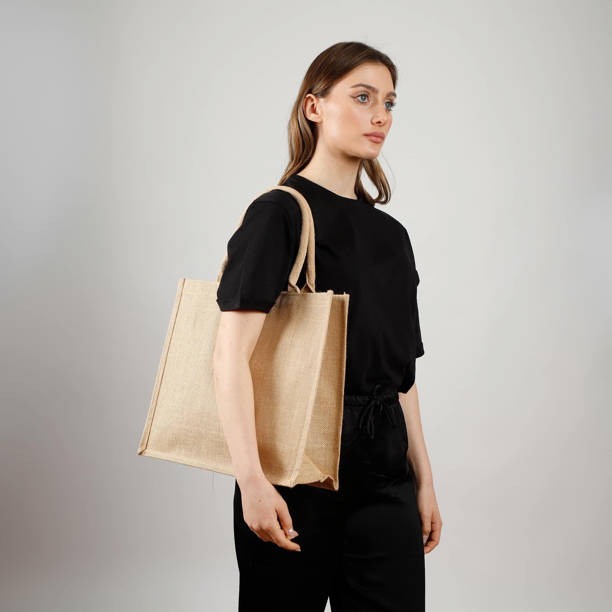 Market Jute Tote Bag 23