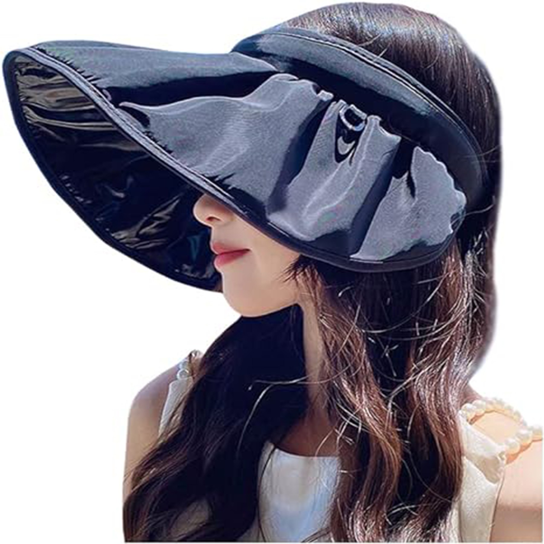 Women's Foldable Wide Brim Sun Visor Hat 5