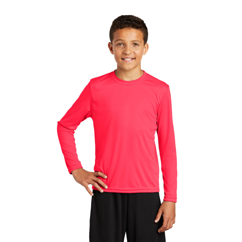 Sport-Tek Youth Long Sleeve PosiCharge Competitor Tee. 45