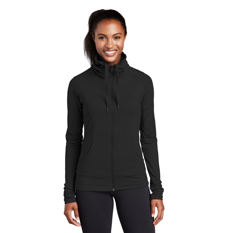 Sport-Tek Women's Sport-Wick Stretch Full-Zip Jacket. 10