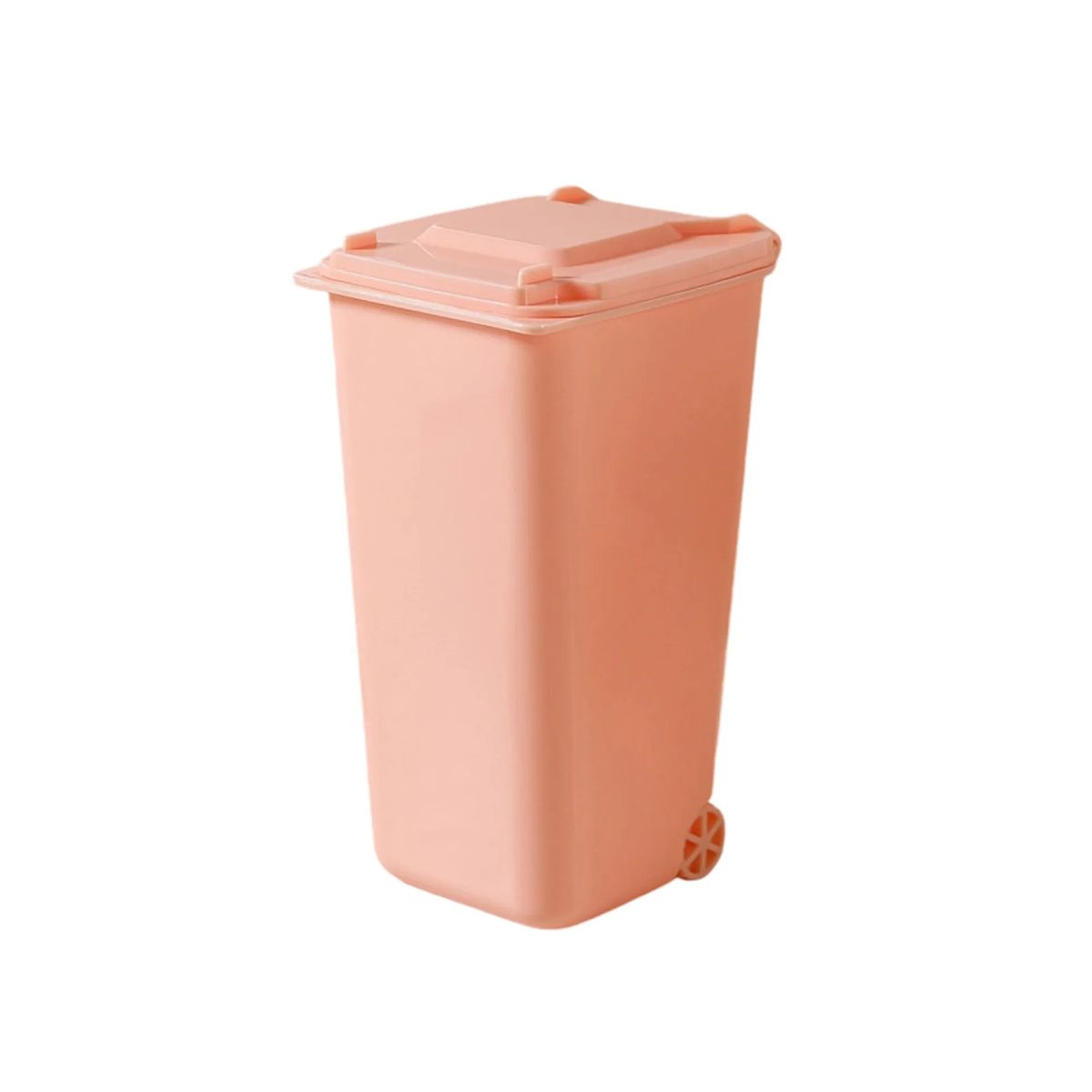 Plastic Mini Trash Bin Pen Holder with Lid 2