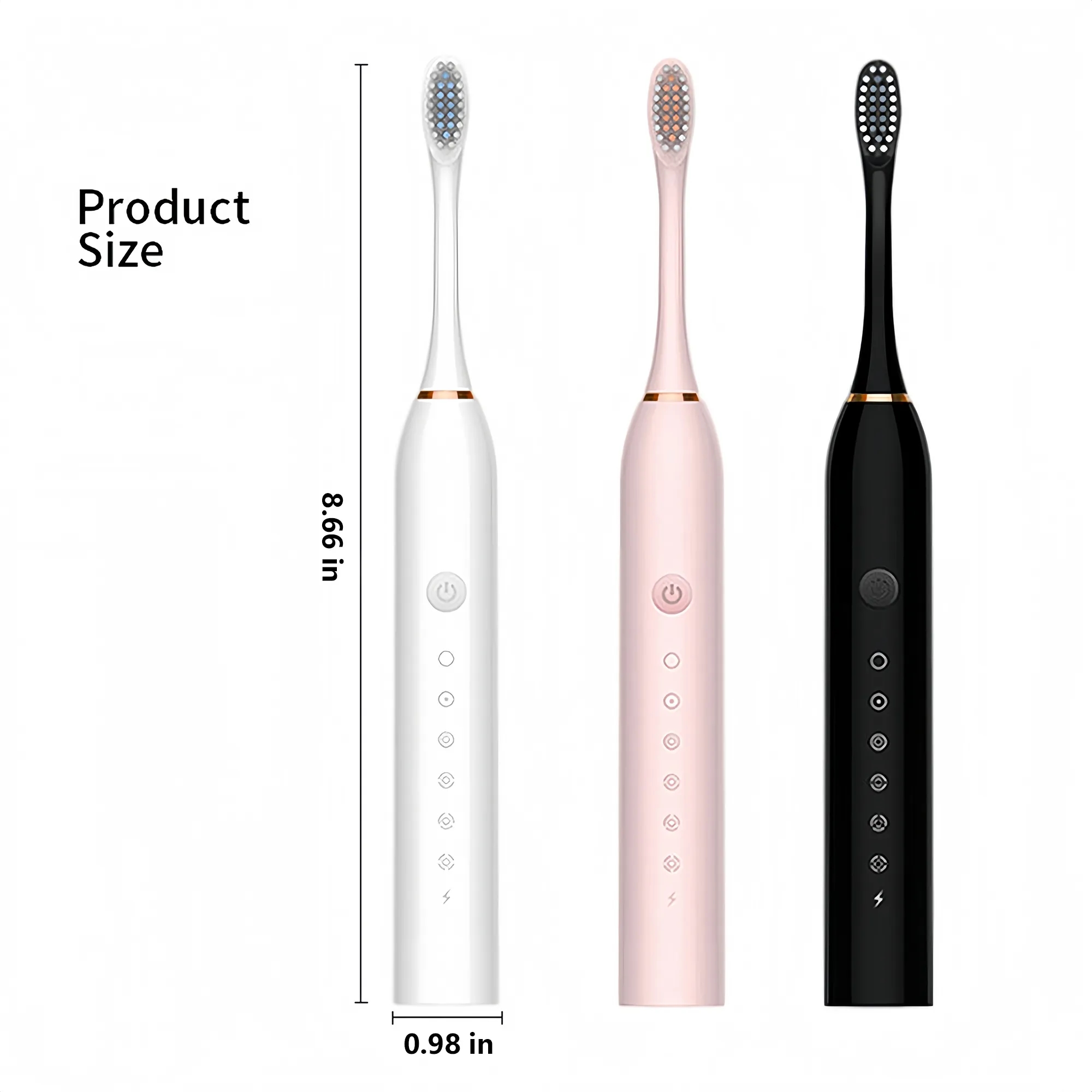 Rechargeable Electric Toothbrush With Replacement Brush Head 6