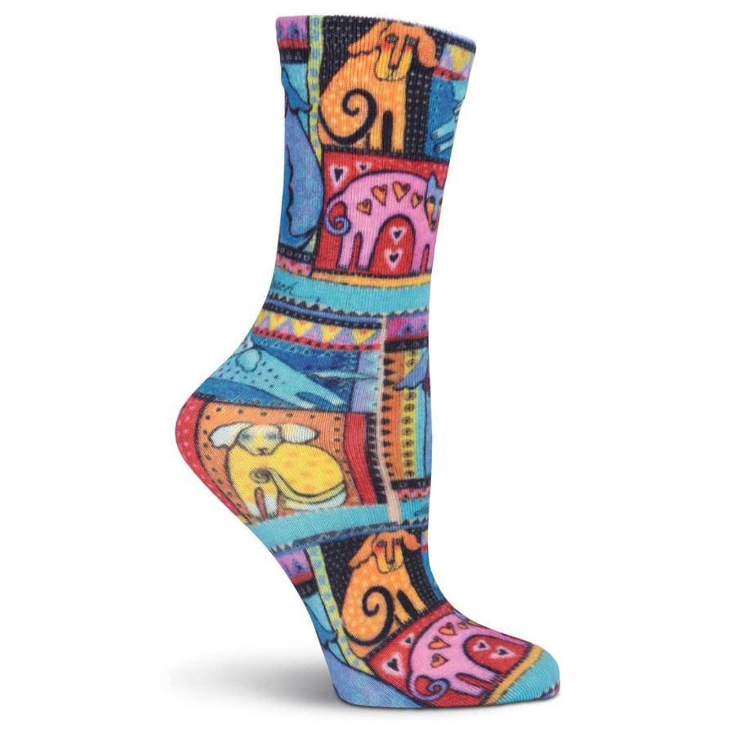 Ankle cut sublimated full color Socks, 200 needle 6