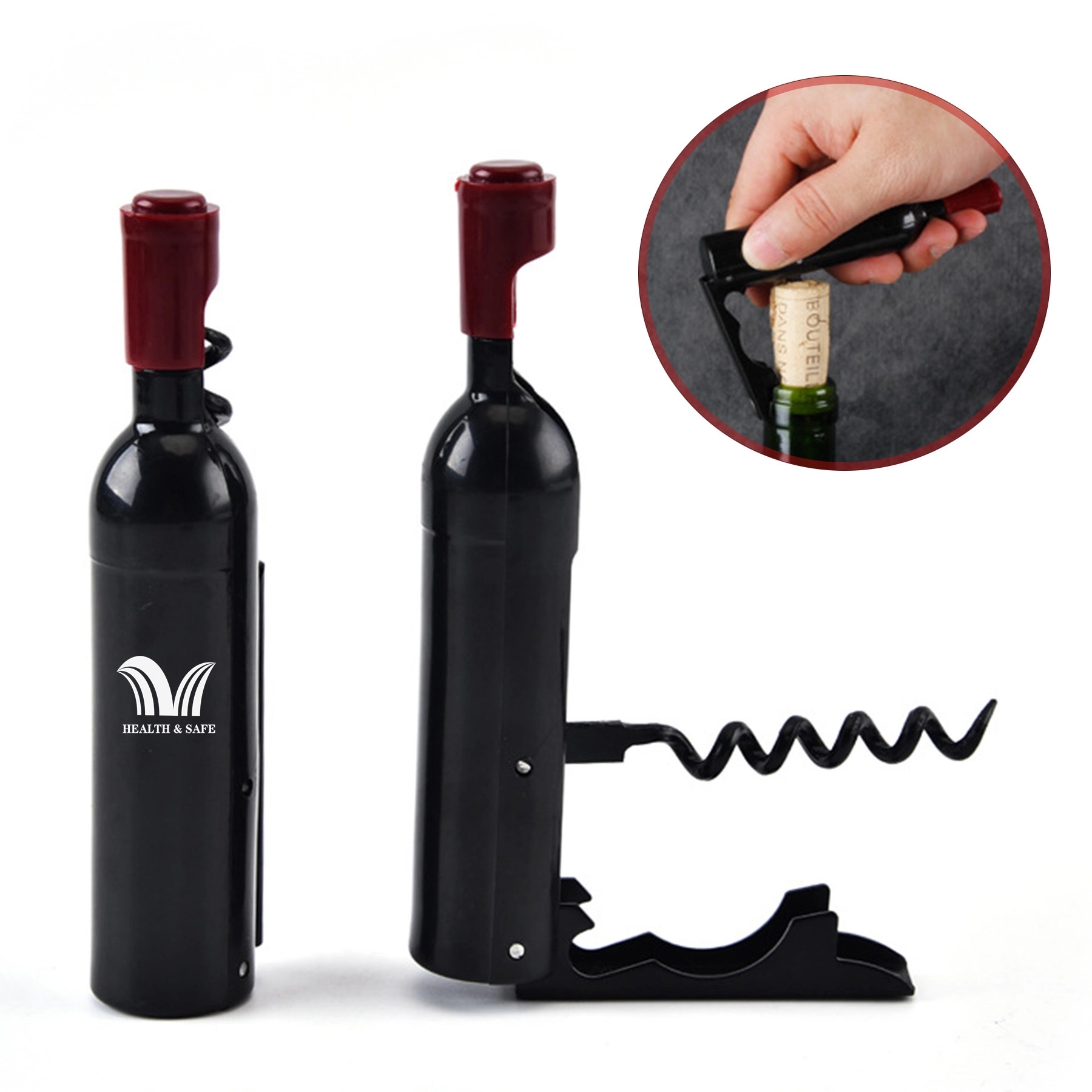 Wine Shaped Corkscrew Bottle Opener 1