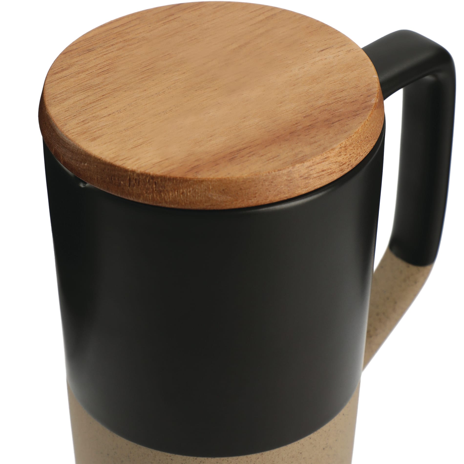 Tahoe Tea & Coffee Ceramic Mug with Wood Lid 16oz 79