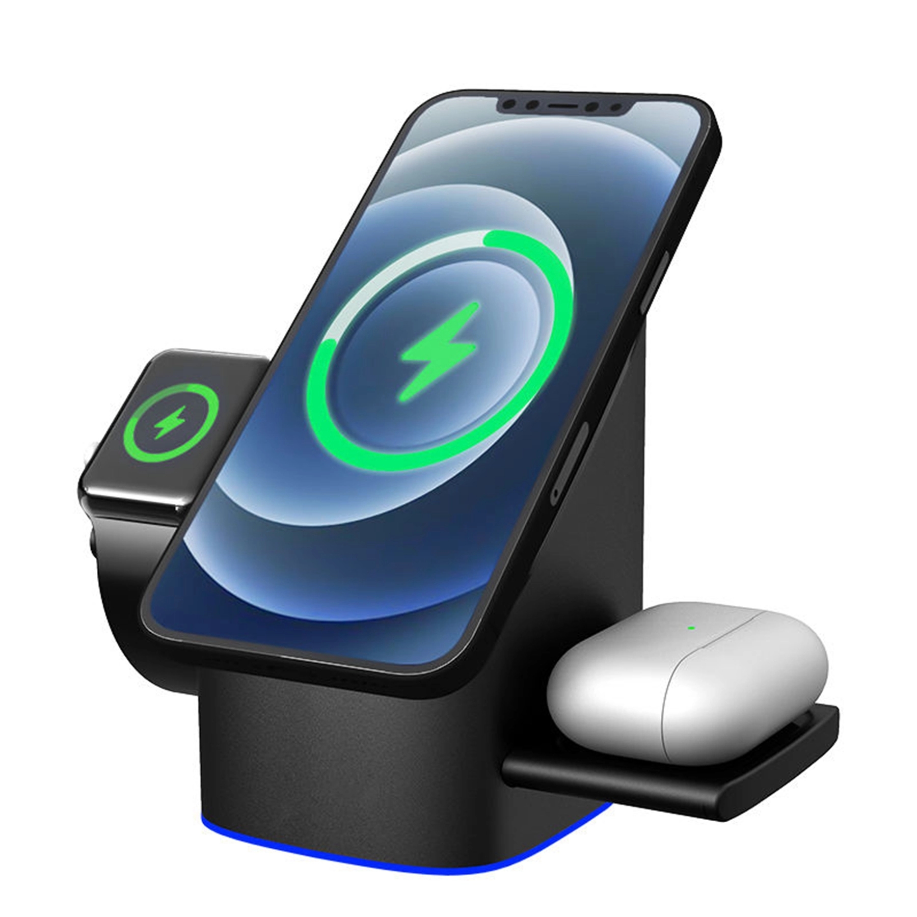 15w Foldable 3 in 1 Magnet Wireless Charger 7