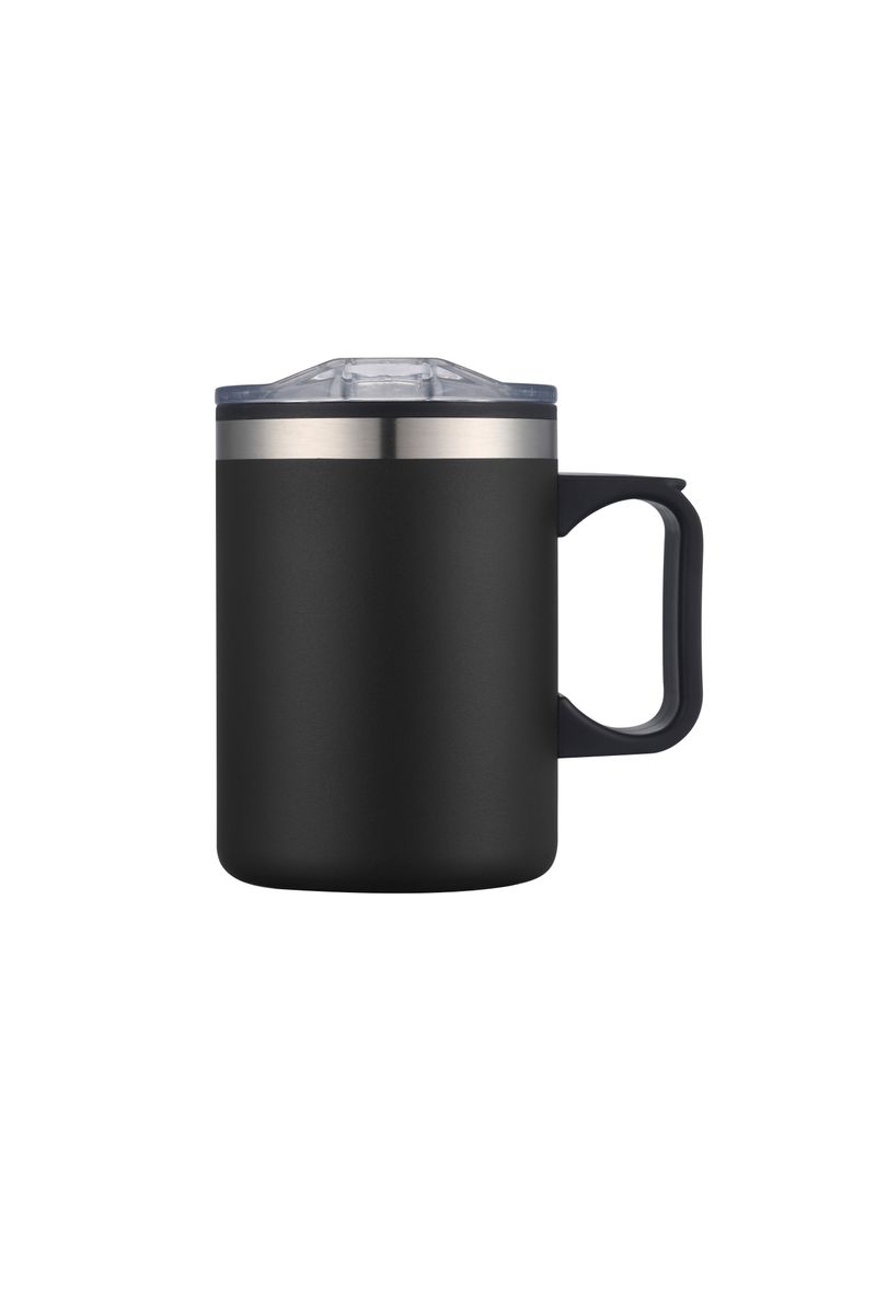Endura 14 oz Black Double Wall Camping Mug w/ Handle 3
