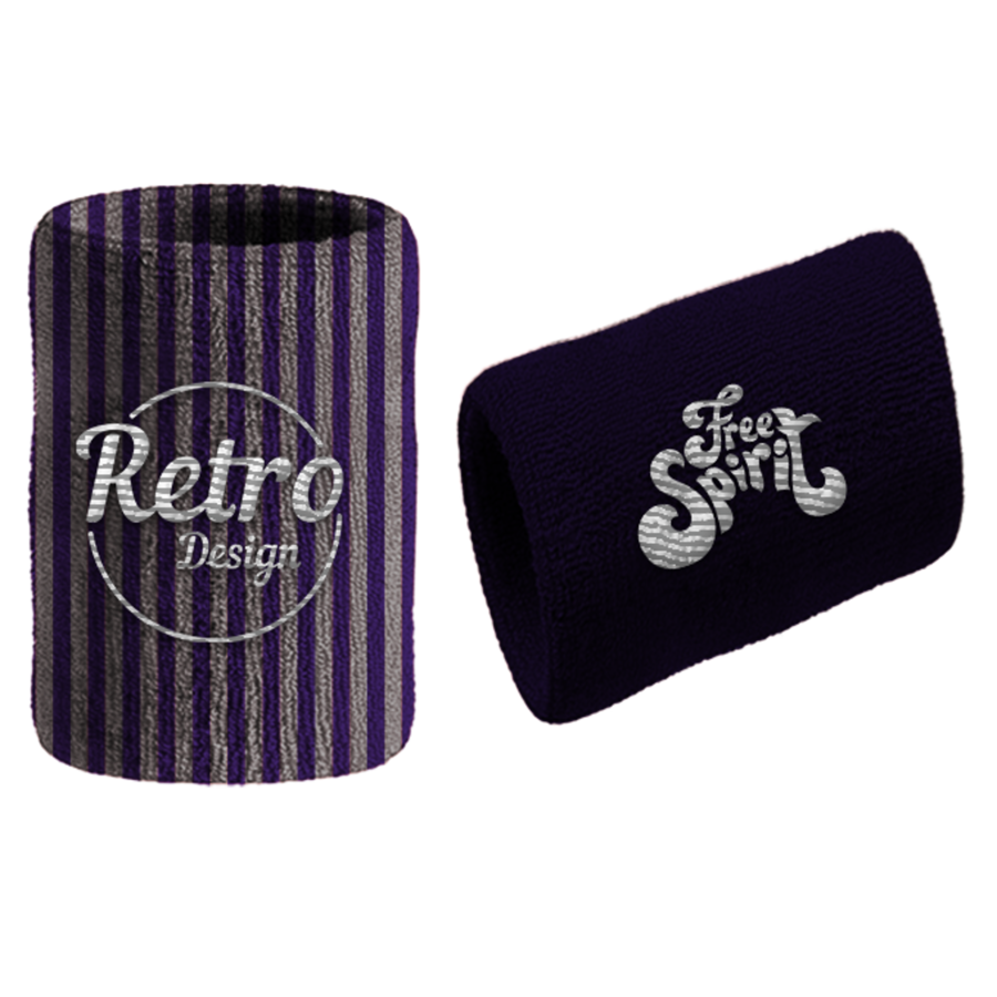 Solid color Stretch Wristband / Embroidery Logo 2