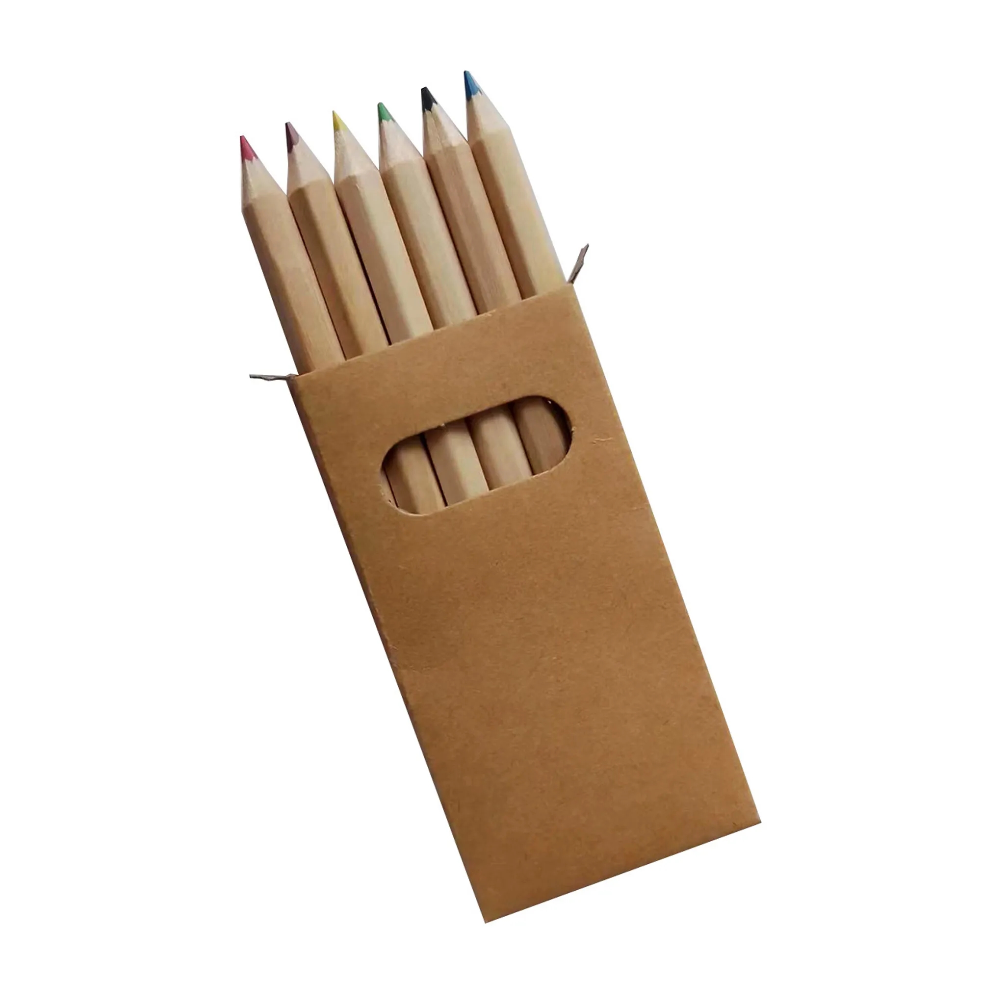 6 Color Short Colored Pencil 3