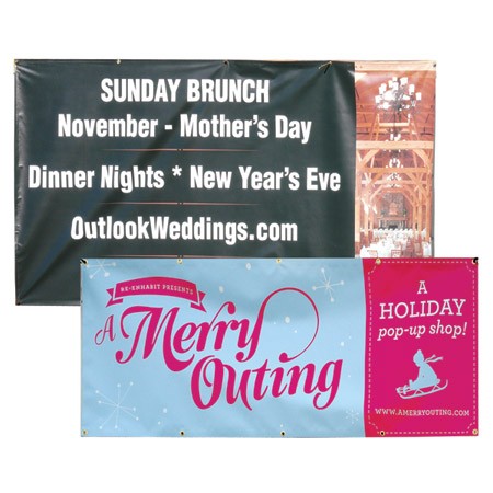 13 OZ 1-Sided Outdoor Banner 4'w x 10'h