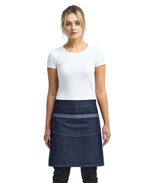 Domain Contrast Denim Waist Apron - RP128 3
