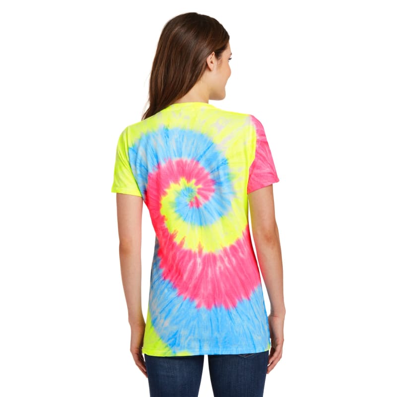 Port & Company Women's Tie-Dye V-Neck Tee. 66