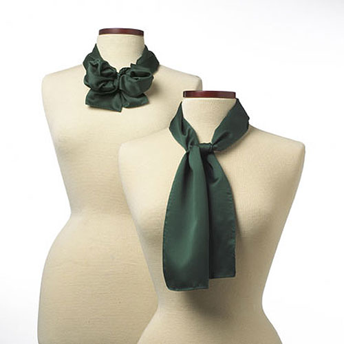 Hunter Green Silk Scarf - 8"x45" 2