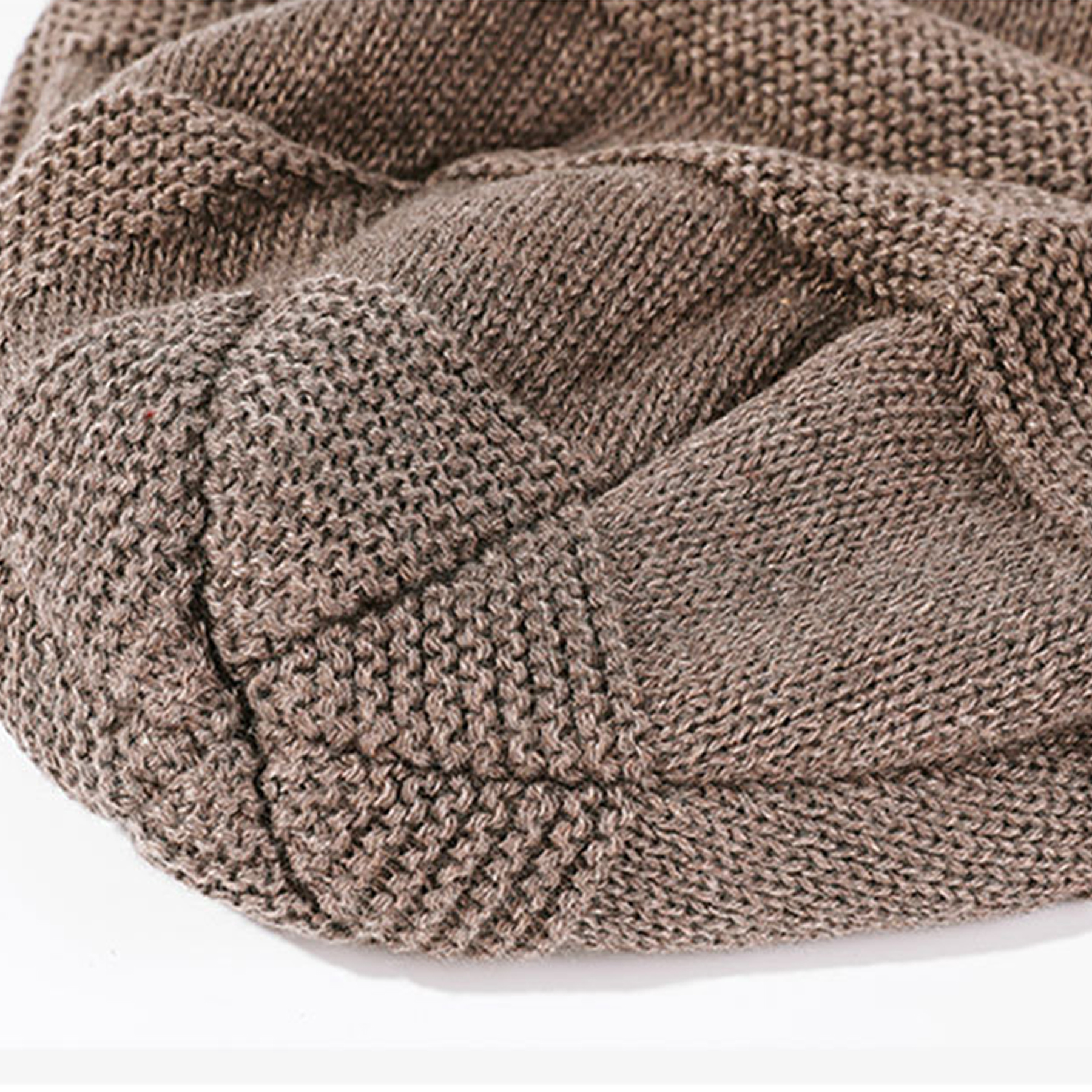 Solid Color Beanie Winter Warm Knitted Hat 3