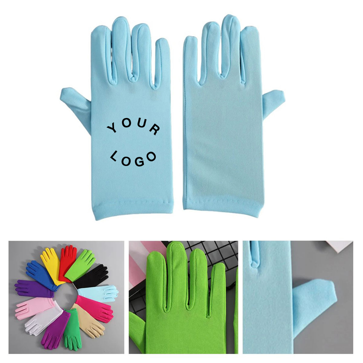 Polyester Formal Event Etiquette Gloves 13